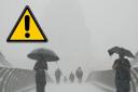 A yellow weather warning is in place between 1pm and 11pm.