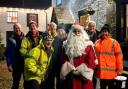 Rotary members with Father Christmas.