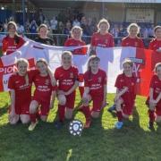 Alport U-12 girls' team beat Albrighton on penalties to win the double.