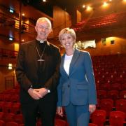 Sybil Ruscoe (right) with The Archbishop of Canterbury Justin Welby.