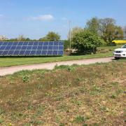 The site of where the solar panels will be placed at lea Hall Farm.