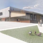 An artist impression of Whitchurch Swimming Centre.