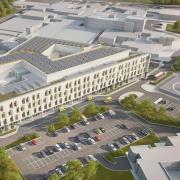 An artist's impression of how Shrewsbury's hospital will look
