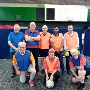 The Whitchurch walking footballers.