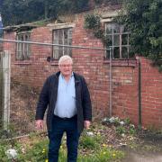 Dave Roberts outside the Mill he wants to develop in Chester Road.