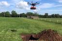 The drone maps what work needed to be done at Whitchurch