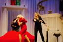 Carol Harrison and Beverley Callard get physical as Chrissie Roxanne. Picture: Anthony Donovan (Donovan Graphics)