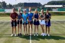 The Shropshire ladies team at Cromer, from left: Holly Mowling (captain), Immie Cowper, Jo Bowen, Mia Loney, Sarah Willacy, Hanna Cadwallader and Cheryl Evans.