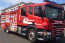 Fire engine from Shropshire Fire and Rescue Service