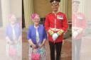 Olive Arnold at Buckingham Palace.