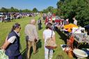 A summer turn-out at one of Rotary’s popular car boot sales.