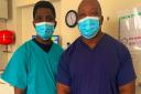 Abel Adeosun and Adindu Etugo at Spa Dental.