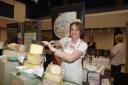 Anne Layton from locally produced Larkton Hall Cheese