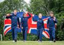 From left, Oliver Townend, Piggy March, Laura Collett and Tom McEwen, Great Britain selected Equestrian Eventing athletes. Picture: British Eventing