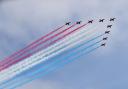 Where you can see the Red Arrows displays in summer 2022 (PA)