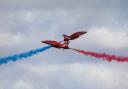 The Red Arrows put on a show at Cosford Airshow. Picture by Jenna Parry.