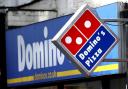 Domino's sign.