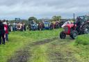 The tractor run took place on a farm near Whixall to raise money for the Horse and Jockey in Northwood.