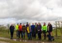 Members of the co-operative at Twemlows Solar Farm.