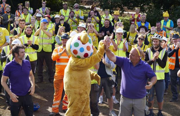 Whitchurch Herald: Photo of the Children in Need DIY SOS special. Credit: Neil Sherwood/ BBC Children in Need