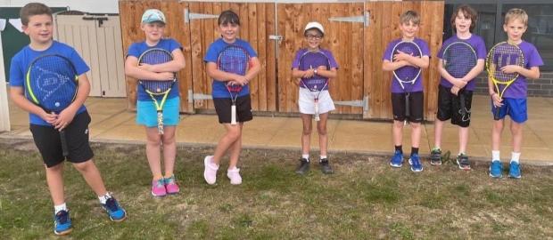 Whitchurch Herald: Some of the young tennis players to take part in the Battle of Shropshire tournament.