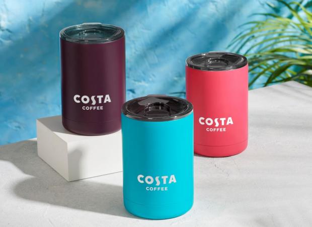 Whitchurch Herald: Neon Desk Cups (Costa Coffee)