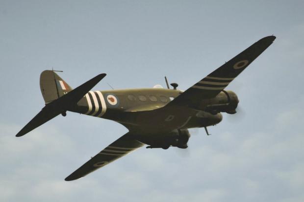 Whitchurch Herald: Avro Anson out of Sleap airfield. Picture by Brian Roberts.