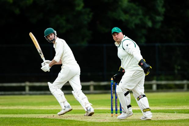 Whitchurch Herald: Whitchurch CC 2nds V Allscott Heath CC 2nds at Whitchurch Cricket Club, Whitchurch, Shropshire, England on June 18 2022 Photo by Michael Wincott Photography