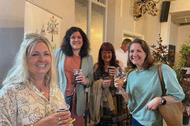 Stella Ashbrook from Moo and Boom, Lucy Young, owner of Homefolk, Jenny Mchale, owner of Gallery Flowers and Maria MacNae, owner of Refill Your Boots.