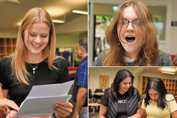 Students at Rydal Penrhos receive their results. Photos: Rydal Penrhos