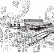 Artist's impression of new Whitchurch leisure centre.