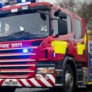 Firefighters were called out to an incident in Cholmondeley Lane, Bulkeley.