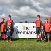 Wem Town Football Club representatives.