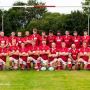 Whitchurch Rugby Club players line up earlier in the season.