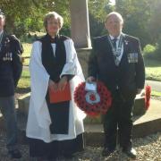 Bob McBride (left) has thanked the Ellesmere community for their support in the Poppy Appeal.