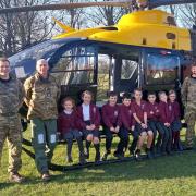 The helicopter and crew are based at RAF Shawbury.