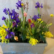 Wendy Gravestone put on a display for Malpas Flower Club.
