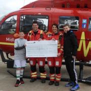 The chase family have raised money for Midlands Air Ambulance for many years.