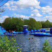 Aquapark has proved popular since it re-opened in  2021.