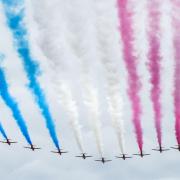 The Red Arrows will be flying over Whitchurch tonight