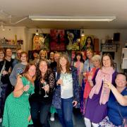 Women from across Shropshire, Cheshire and North Wales gathered with local women in Whitchurch to celebrate with local visionary artist