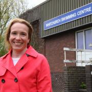 Helen Morgan at the Whitchurch Swimming Centre