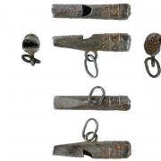 The silver whistles from arounf 1500-1700 found in the Whitchurch rural area.
