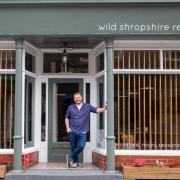 James Sherwin outside his Wild Shropshire restaurant in Whitchurch.