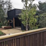 The stylish garden, designed by Martyn Wilson, has been relocated to the wildlife centre near Nantwich.