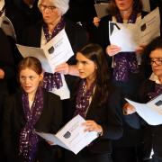 Members of Ellesmere College Choral Society.