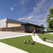 How the south west corner of the new Whitchurch Swimming Pool and Fitness Centre may look.