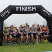 The start of the 2019 Whitchurch 10k race.