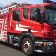 Library image of engine from Shropshire Fire and Rescue Service.
